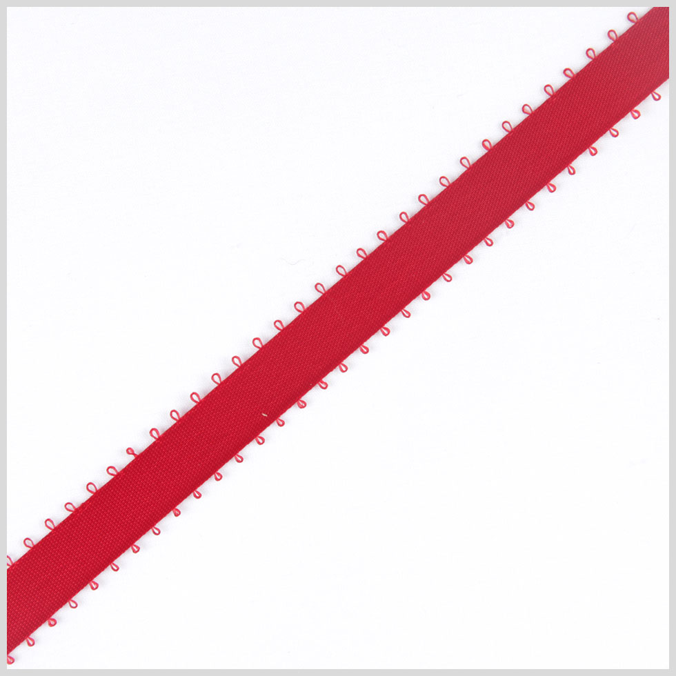 3/16 Red Double Face Feather Edge Satin Ribbon