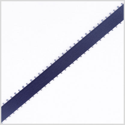 3/16" Navy Double Face Feather Edge Satin Ribbon