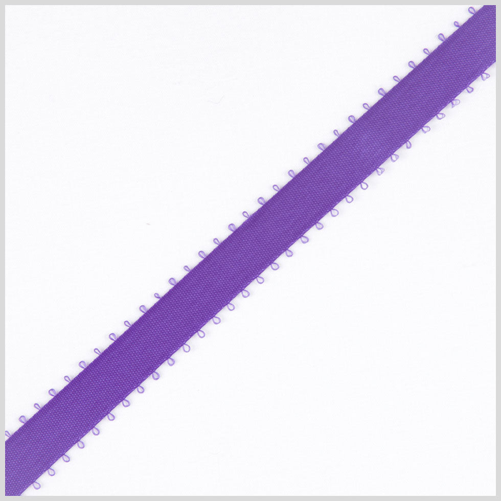 3/16 Purple Double Face Feather Edge Satin Ribbon