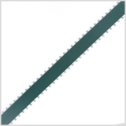 3/16 Hunter Double Face Feather Edge Satin Ribbon