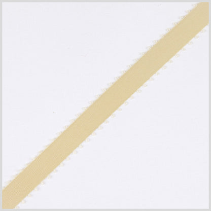 3/16 Cream Double Face Feather Edge Satin Ribbon