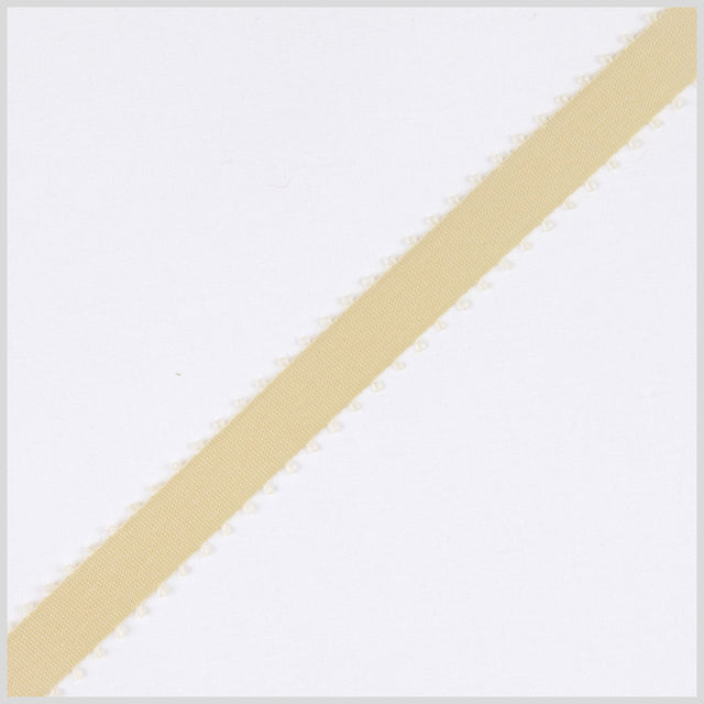 3/16 Cream Double Face Feather Edge Satin Ribbon