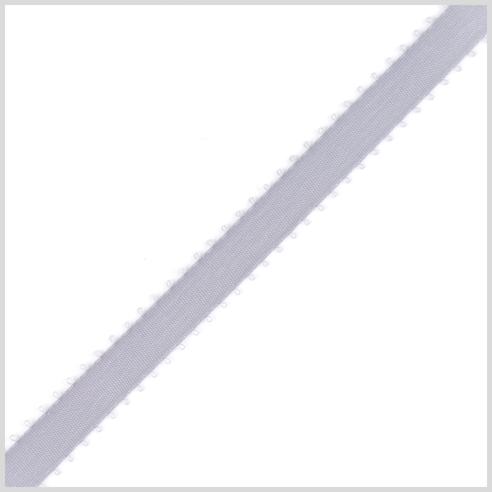 3/8" Light Gray Double Face Feather Edge Satin Ribbon