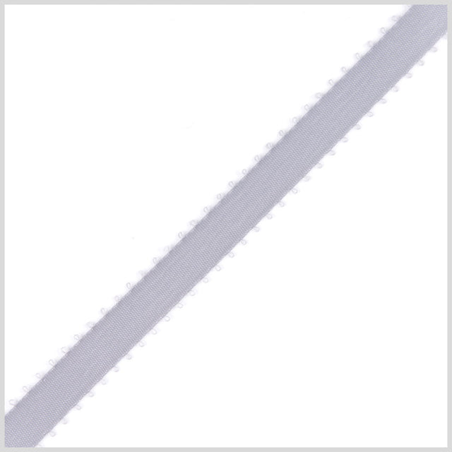 3/8" Light Gray Double Face Feather Edge Satin Ribbon
