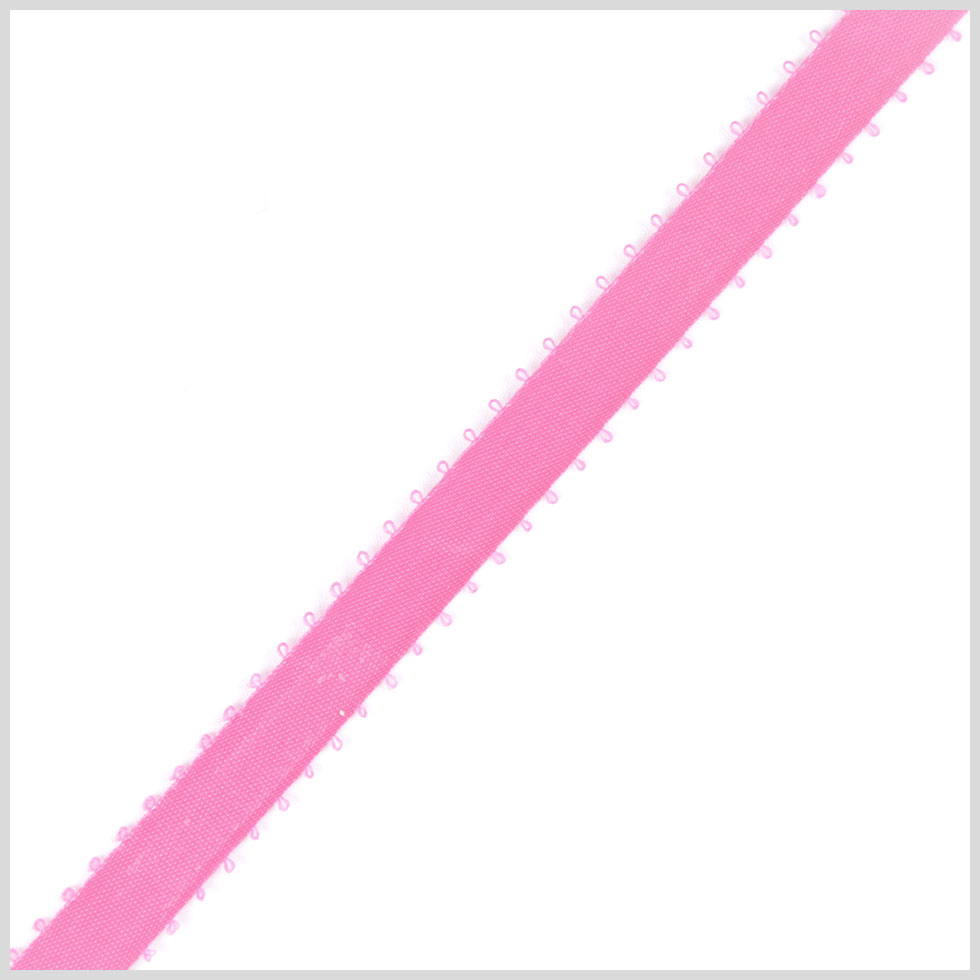 3/8 Hot Pink Double Face Feather Edge Satin Ribbon