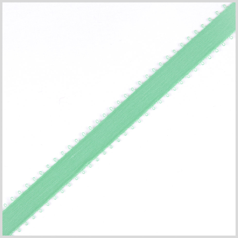 3/8" Sea Mint Double Face Feather Edge Satin Ribbon