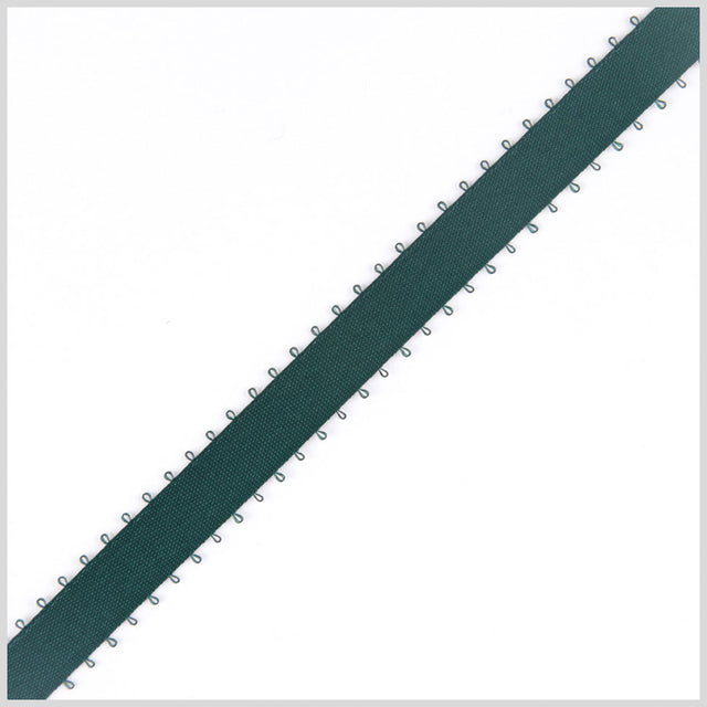 3/8 Hunter Double Face Feather Edge Satin Ribbon