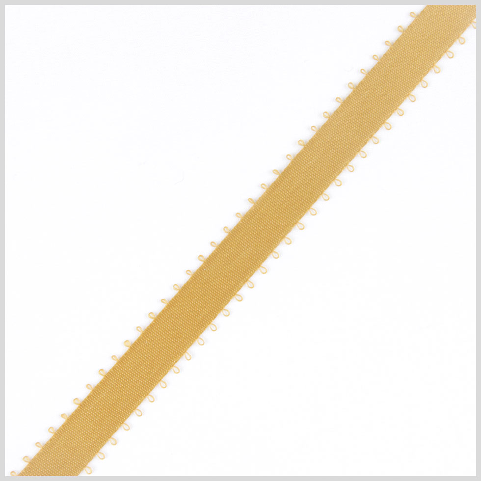 3/8" Old Gold Double Face Feather Edge Satin Ribbon