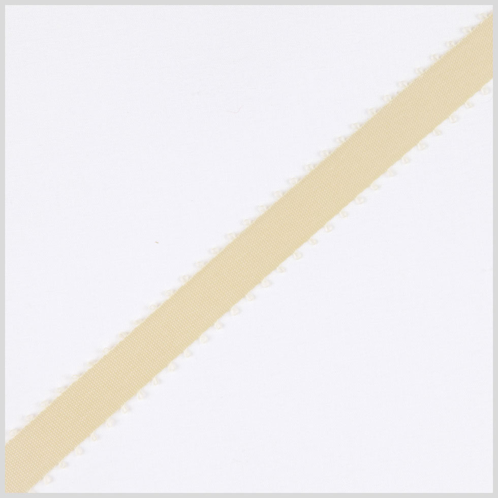 3/8 Cream Double Face Feather Edge Satin Ribbon