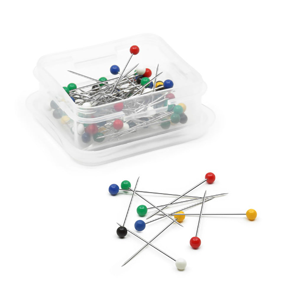 Dritz Long Ball Point Pins - 1.5" Assorted Colors - 75 ct - Folded