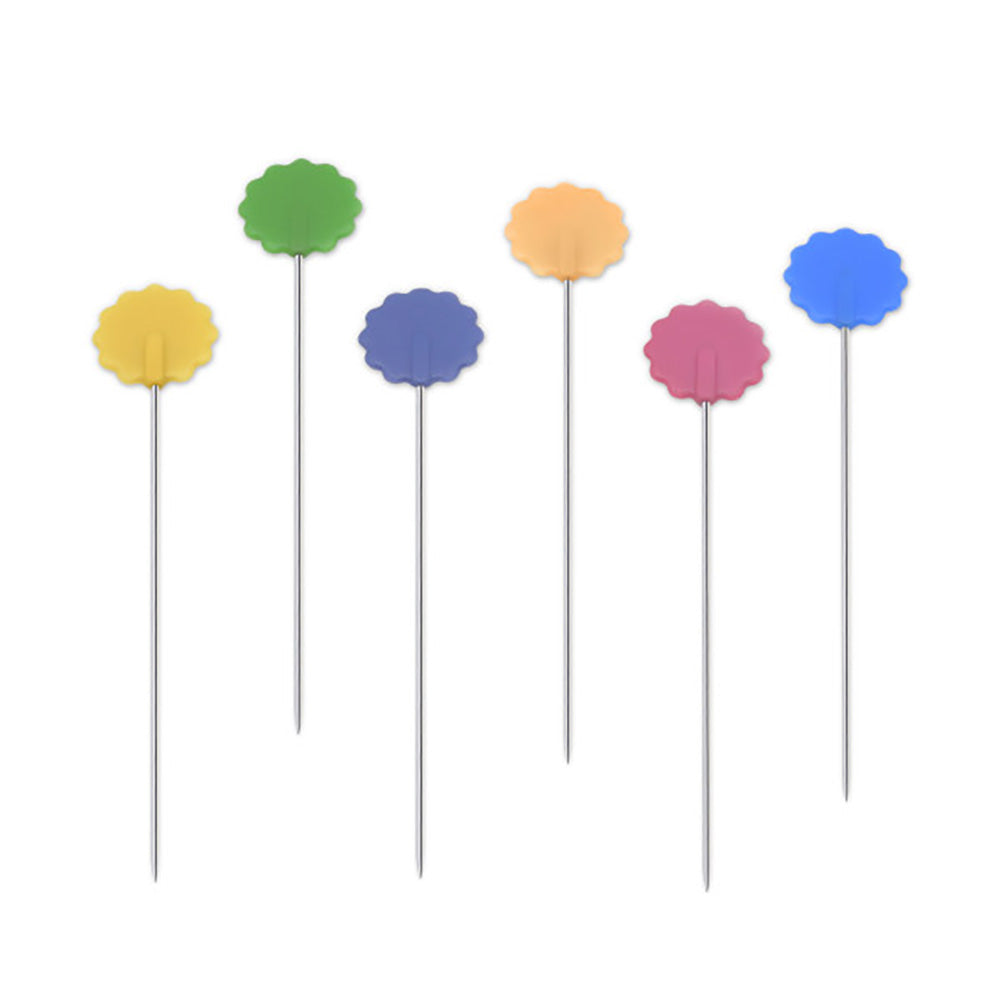 Dritz Flat Flower Head Pins - 1.75" Assorted Colors - 50 ct Full