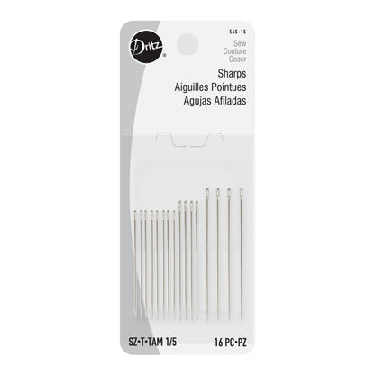 Dritz Sharps Hand Needles - Size 1/5 - 16pc