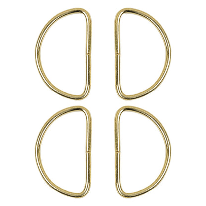 Dritz 4pc Gold D-Rings - 1.5&amp;quot; - Folded