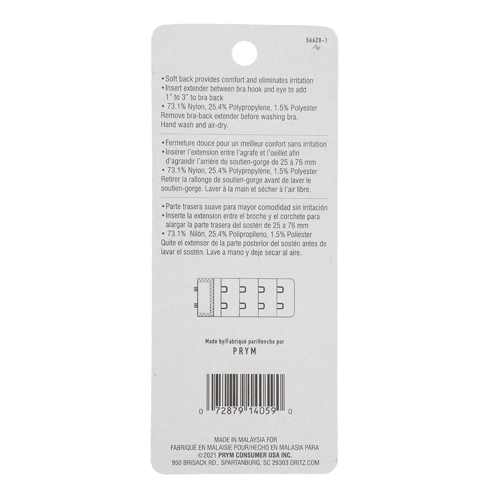 Dritz Black Bra Extender - 1.25" Detail