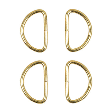 Dritz 4pc Gold D-Rings - 1" Folded