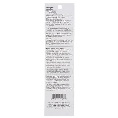 Dritz Iron-On Laundry Marking Kit - Detail