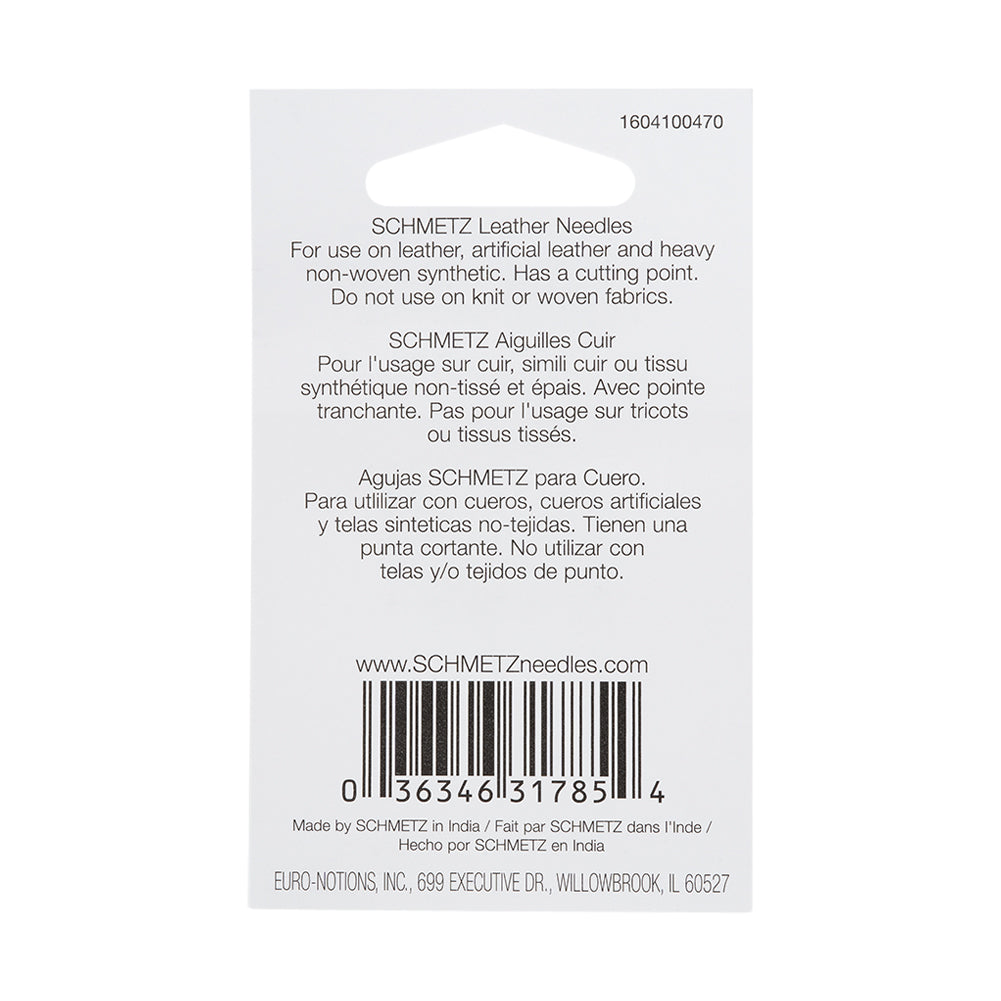 Schmetz Leather Machine Needles - 100/16 - 5 ct - Detail