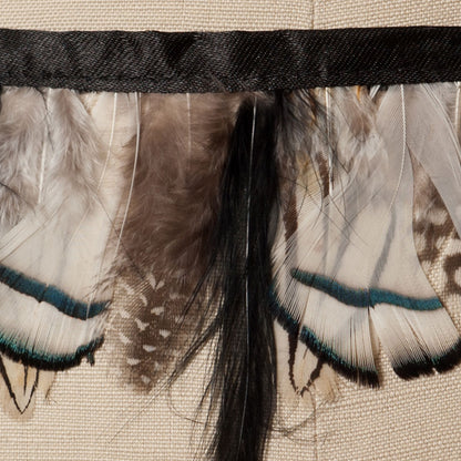 Black White Lady Amhurst Fringe Detail