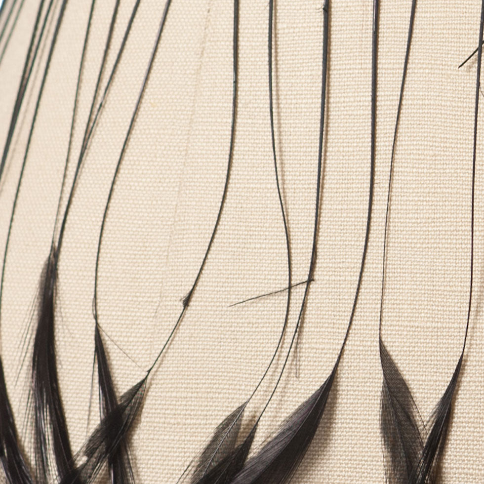 4.5 Black Feather Fringe - Detail