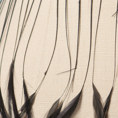 4.5 Black Feather Fringe - Detail