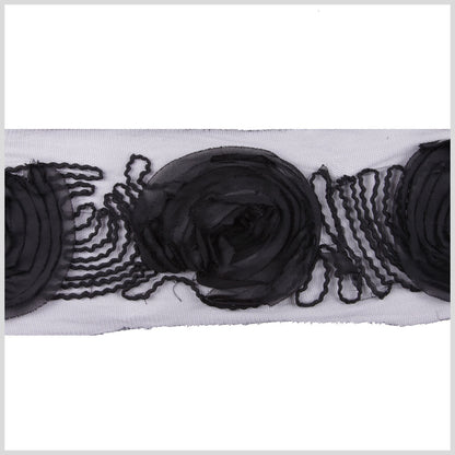 5 Black Floral Lace