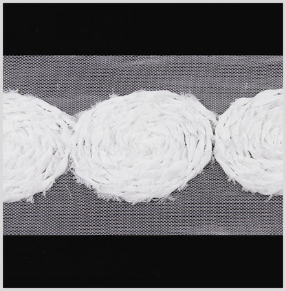 3 White Floral Lace