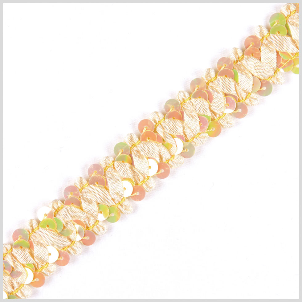 Banana Yellow Stretch Sequin