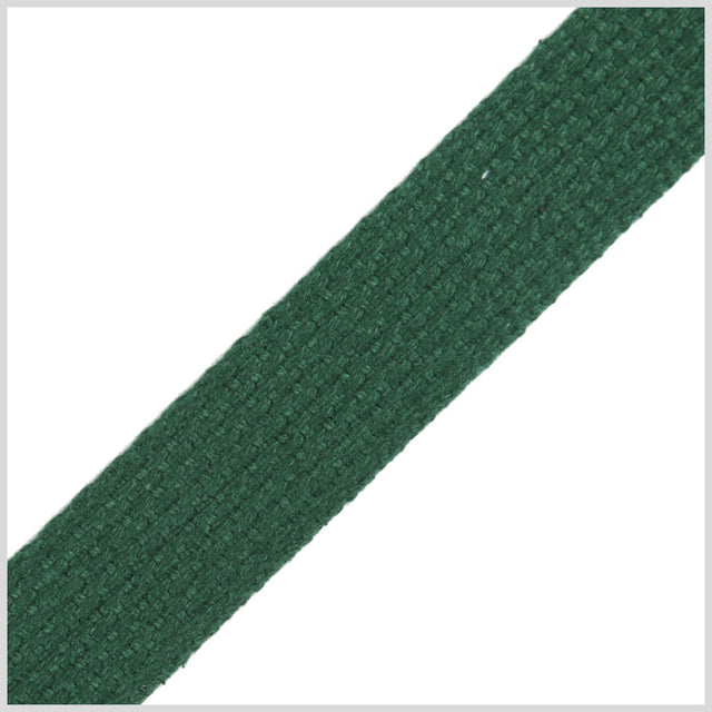 Green Cotton Webbing - 1"