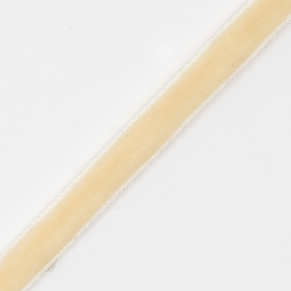 Ivory Double Face Velvet Ribbon - 1/8 - Detail