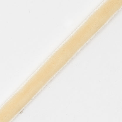 Ivory Double Face Velvet Ribbon - 1/8 - Detail