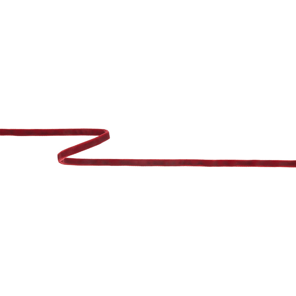 Red Double Face Velvet Ribbon - 1/8"