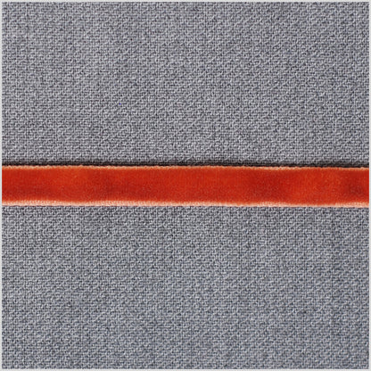Rust Double Face Velvet Ribbon - 1/8