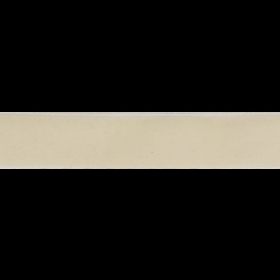 Ivory Double Face Velvet Ribbon - 7/8"
