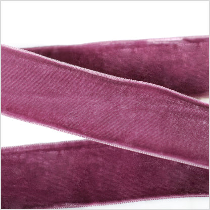 Plum Double Face Velvet Ribbon - 1.5