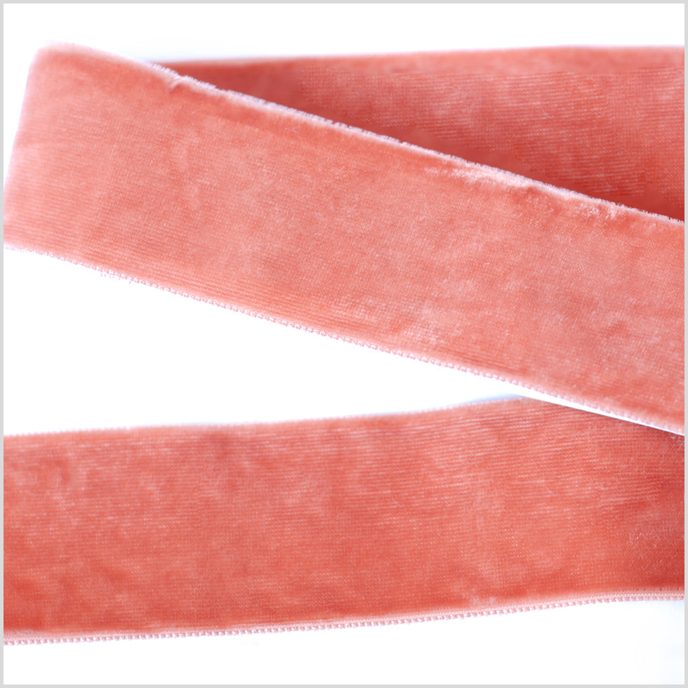 Rust Double Face Velvet Ribbon - 1.5