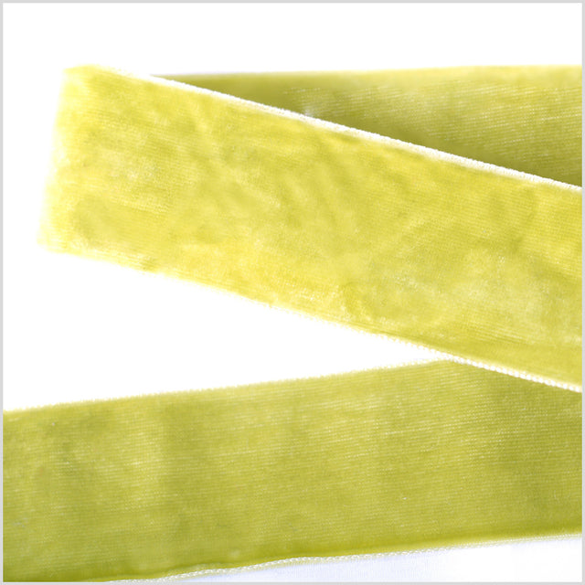 Lime Green Double Face Velvet Ribbon - 1.5"