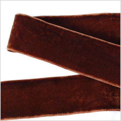 Brown Double Face Velvet Ribbon - 1.5