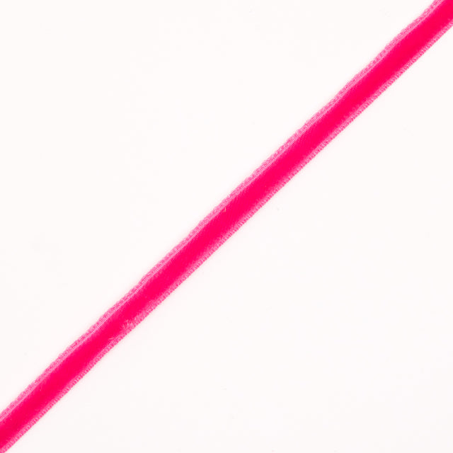 Italian Fuchsia Single Face Velvet Ribbon - 5mm