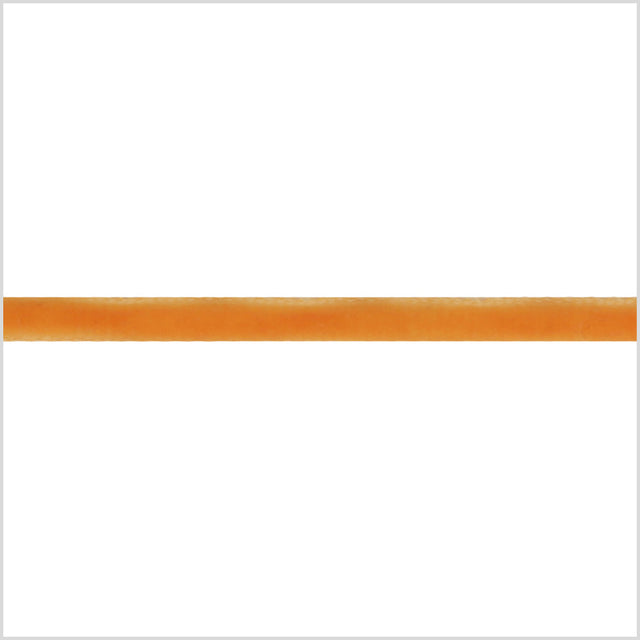 Tangerine Single Face Velvet Ribbon - 0.125