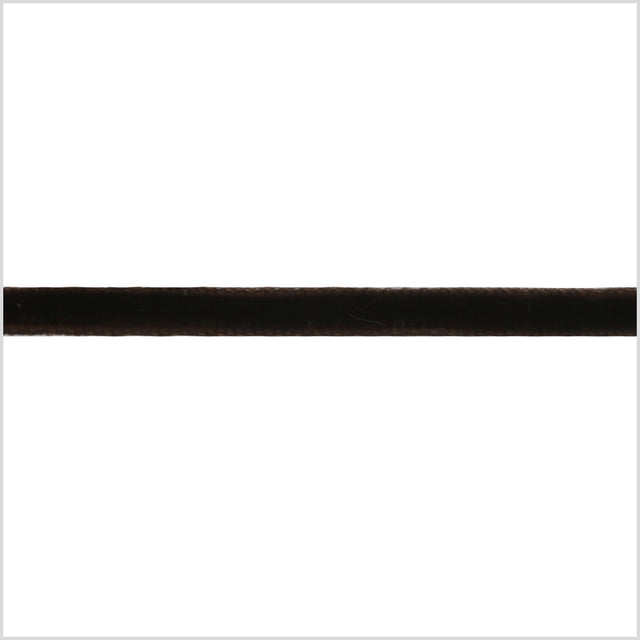Brown Single Face Velvet Ribbon - 0.125