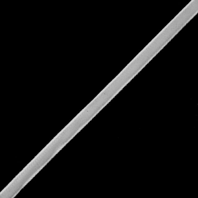 Off-White Single Face Velvet Ribbon - 0.125
