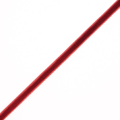 Dark Rust Single Face Velvet Ribbon - 0.25