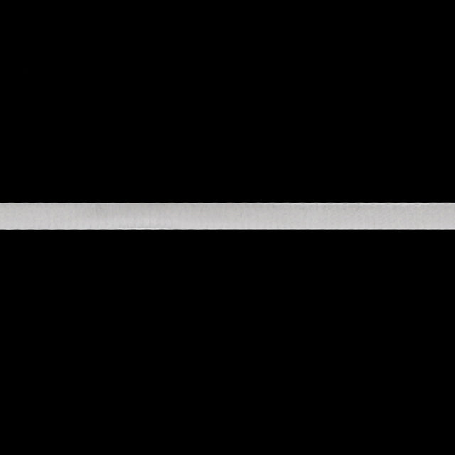 White Single Face Velvet Ribbon - 0.125