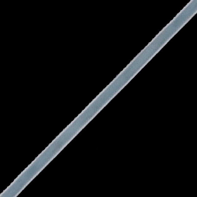 Baby Blue Single Face Velvet Ribbon - 0.125