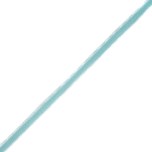Teal Single Face Velvet Ribbon - 0.125
