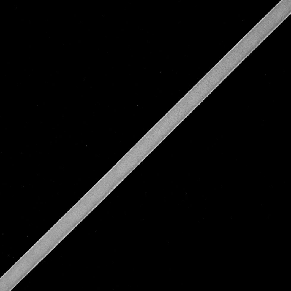 Off-White Single Face Velvet Ribbon - 0.375