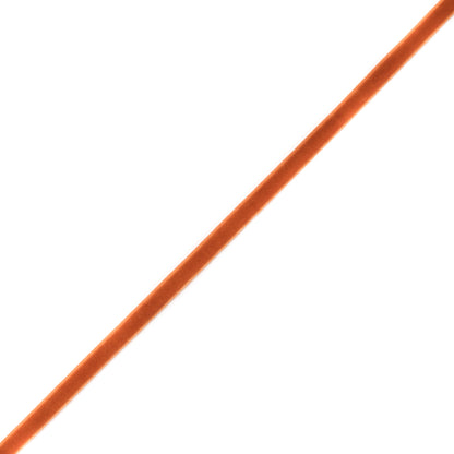 Rust Single Face Velvet Ribbon - 0.375