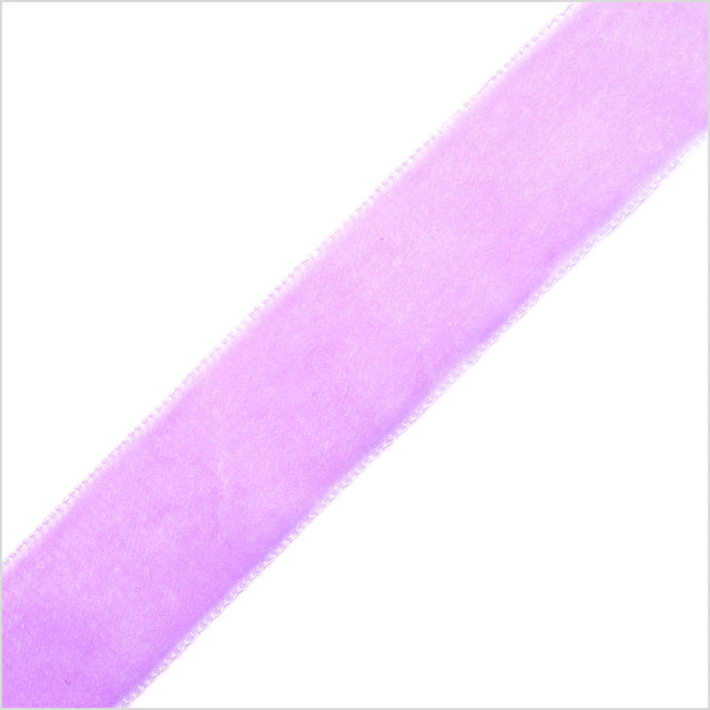 Violet Single Face Velvet Ribbon - 0.875"