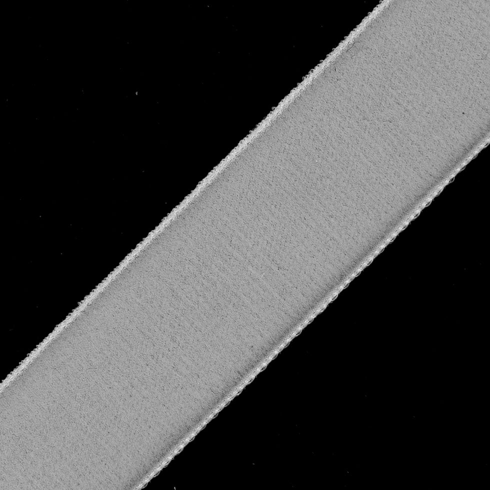 Off-White Single Face Velvet Ribbon - 7/8 - Detail