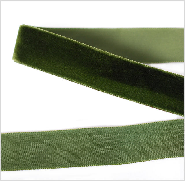 Hunter Single Face Velvet Ribbon - 7/8